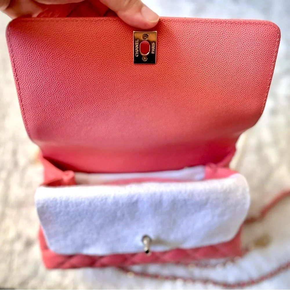 🍓CHANEL Coco Top Handle Mini - Picture 3 of 11